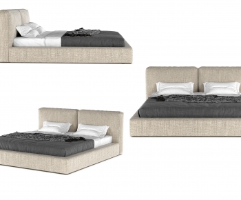 Modern Double Bed-ID:827788111