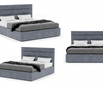Modern Double Bed-ID:115902904