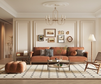 French Style A Living Room-ID:581655032