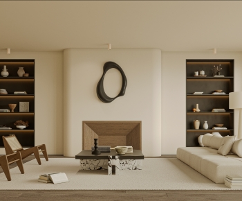 Wabi-sabi Style A Living Room-ID:280854941