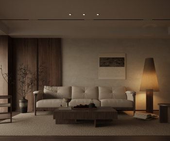 Wabi-sabi Style A Living Room-ID:164551976