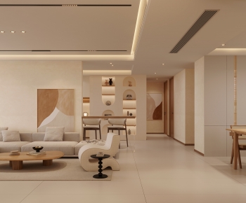 Modern Wabi-sabi Style A Living Room-ID:773621082