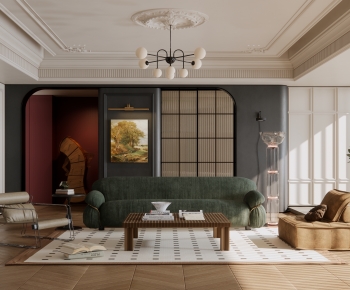 French Style A Living Room-ID:362360008