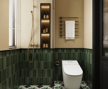 法式复古风卫生间浴室-ID:274688014