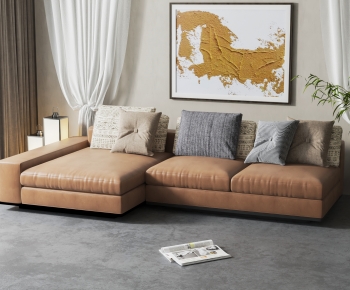 Simple European Style Corner Sofa-ID:196592091