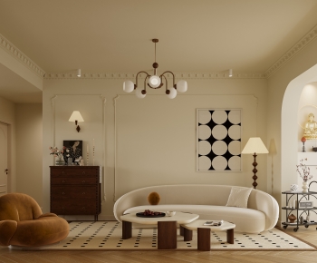 French Style A Living Room-ID:429220286