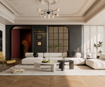 French Style A Living Room-ID:491889002