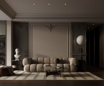 French Style A Living Room-ID:619740012