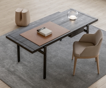 Modern Computer Desk And Chair-ID:160442117