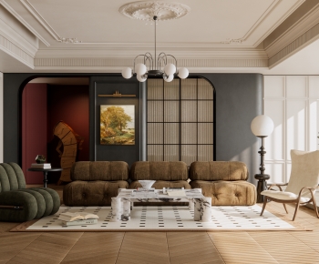 French Style A Living Room-ID:983274947