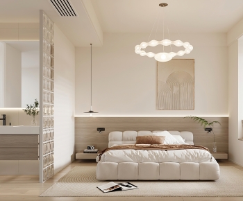 Modern Wabi-sabi Style Bedroom-ID:478425988