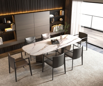Modern Dining Table And Chairs-ID:125129945