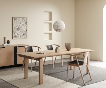 Modern Dining Table And Chairs-ID:551434992