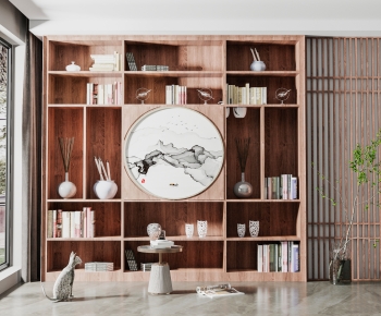 New Chinese Style Bookcase-ID:721858026