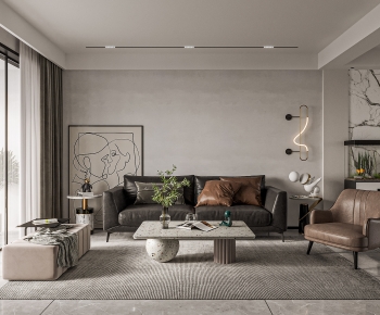 Modern A Living Room-ID:784940003