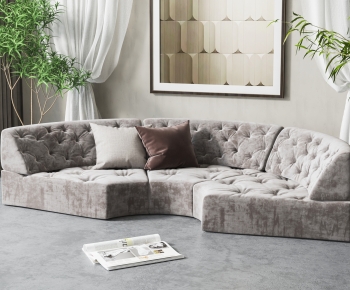 American Style Curved Sofa-ID:128500564