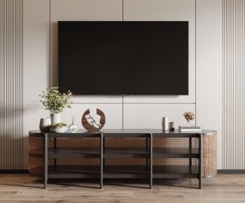 Modern Wabi-sabi Style TV Cabinet-ID:781703003