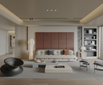 Wabi-sabi Style A Living Room-ID:241925006
