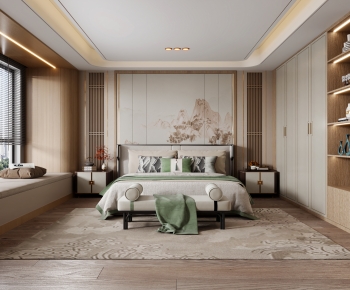 New Chinese Style Bedroom-ID:108192923