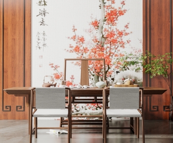 新中式茶桌椅组合-ID:392051943