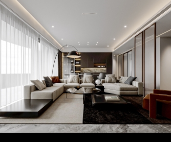 Modern A Living Room-ID:629420047