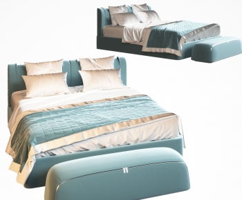Modern Double Bed-ID:161627051