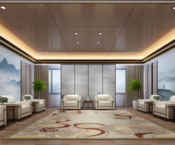 New Chinese Style Office Living Room-ID:777013065
