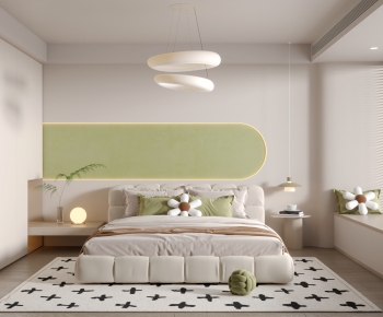 Modern Nordic Style French Style Bedroom-ID:591945891