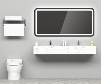 现代卫浴柜3D模型