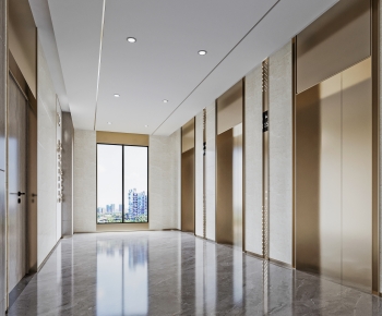 Modern Office Elevator Hall-ID:900906094