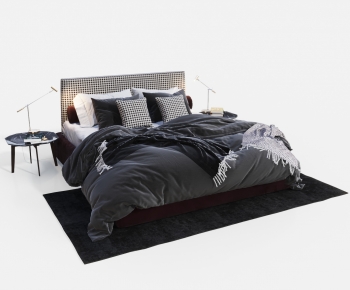 Modern Double Bed-ID:427963977