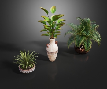 Modern Potted Green Plant-ID:227498055