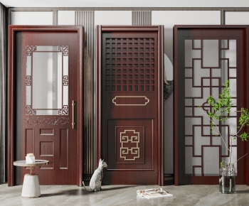 Chinese Style Single Door-ID:533802993