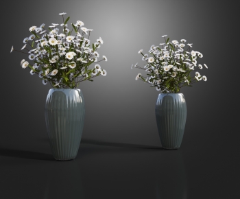 现代玻璃花瓶花卉-ID:367980963