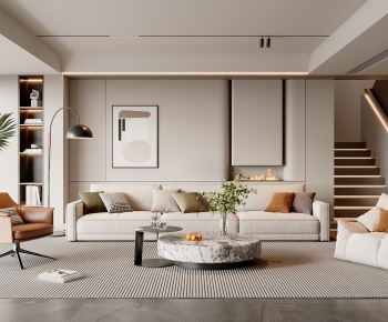 Modern A Living Room-ID:631208903