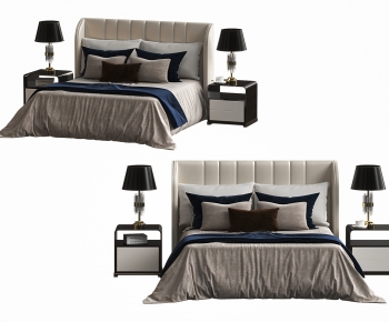 Modern Double Bed-ID:490292073