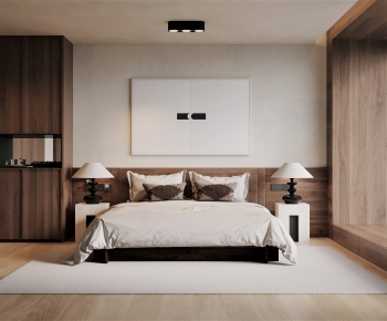Modern Wabi-sabi Style Bedroom-ID:613519918