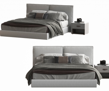 Modern Double Bed-ID:530719045