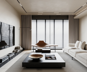 Modern Wabi-sabi Style A Living Room-ID:243235112