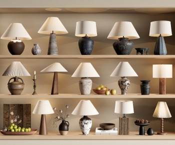 Wabi-sabi Style Table Lamp-ID:483356009