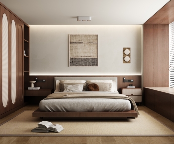 Modern Wabi-sabi Style Bedroom-ID:134929906