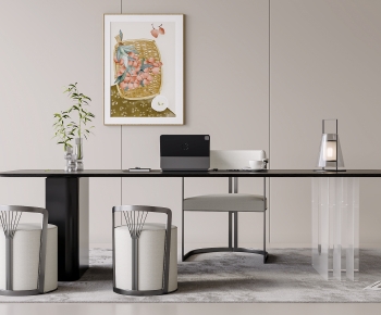 Modern Computer Desk And Chair-ID:324174887