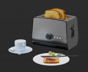 现代面包机 早餐面包-ID:378635881