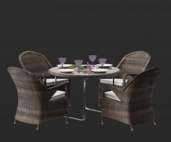 Modern Dining Table And Chairs-ID:557918074