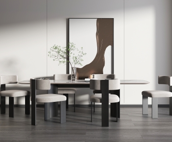 Modern Dining Table And Chairs-ID:838937045