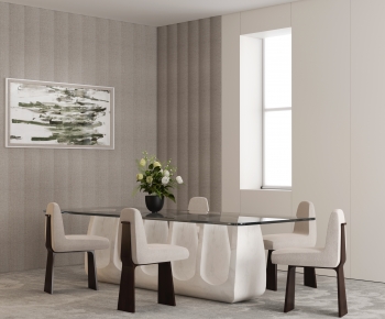 Modern Dining Table And Chairs-ID:481950047