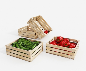 现代实木蔬菜  货架-ID:496057992
