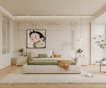 Modern French Style Bedroom-ID:139694936