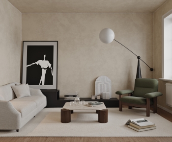 Modern A Living Room-ID:667686943