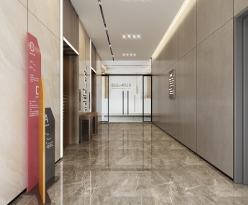 Modern Office Elevator Hall-ID:954308036